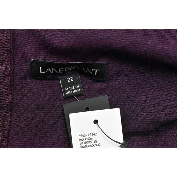 NEW Lane Bryant Purple Sheath Dress Plus Size 22 NWT - Picture 9 of 10